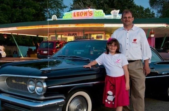 Owners with classic car